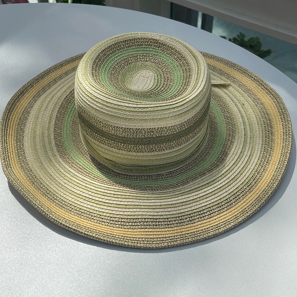 Scala Wide Rim Paper Hat - Picture 9 of 14
